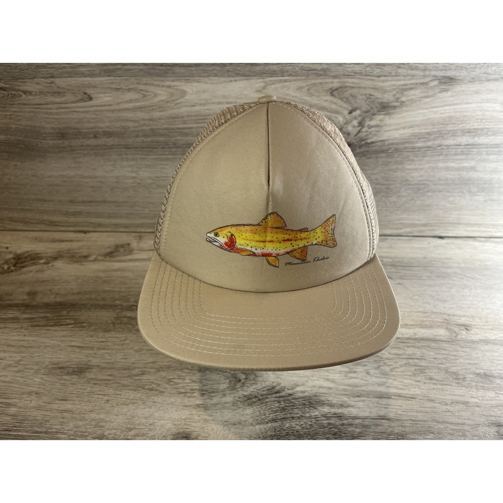 Mountain Khakis Cutty Cap Fish Hat Light Brown OSFM Mesh Snap Back Adjustable